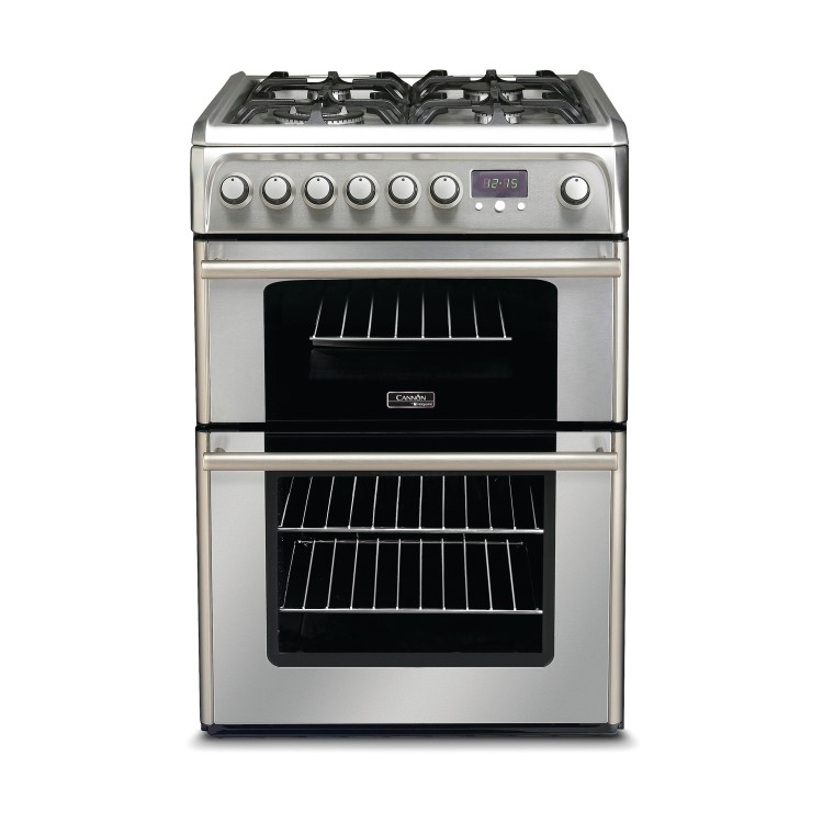 Hotpoint CH60DPXFS 60cm Wide Double Oven Dual Fuel Cooker - Stainless Steel