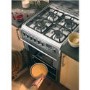 Hotpoint CH60DPXFS 60cm Wide Double Oven Dual Fuel Cooker - Stainless Steel