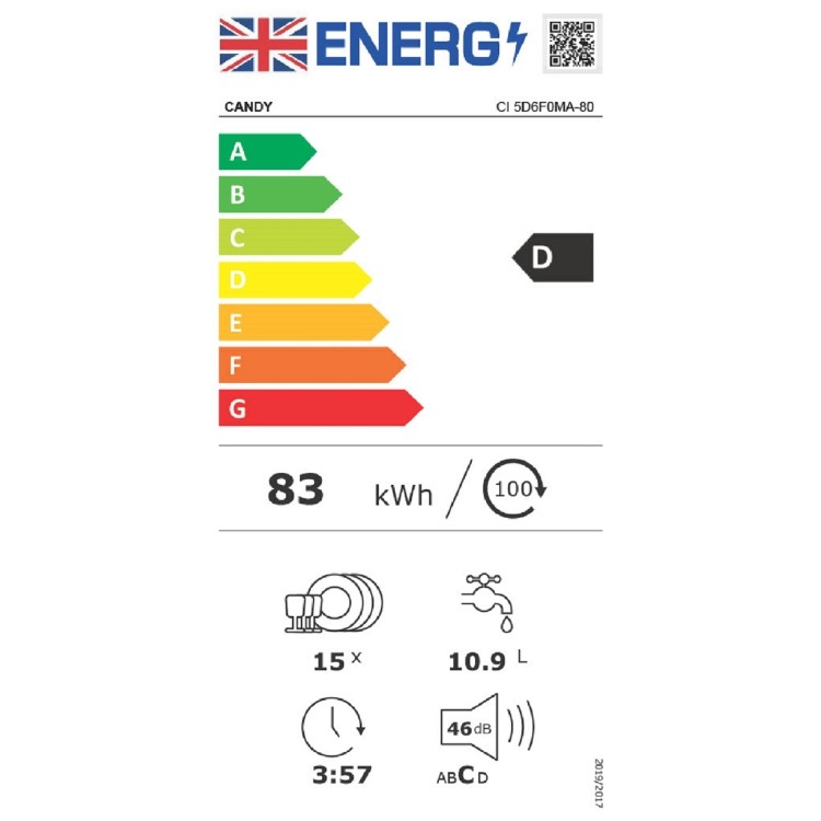 Candy Rapido Fully Integrated Dishwasher