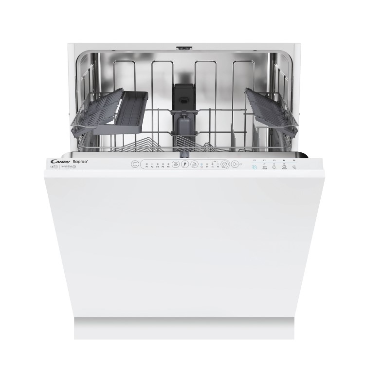 Candy Rapido Integrated Dishwasher - White control panel