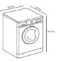 CDA CI860WH 8kg Wash 6kg Dry 1400rpm Freestanding Washer Dryer - White