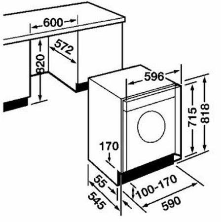 CDA CI931IN 6kg Wash 4kg Dry Integrated Washer Dryer