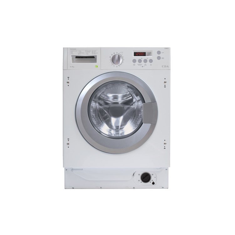 CDA 8kg Wash 6kg Dry 1400rpm Integrated Washer Dryer - White