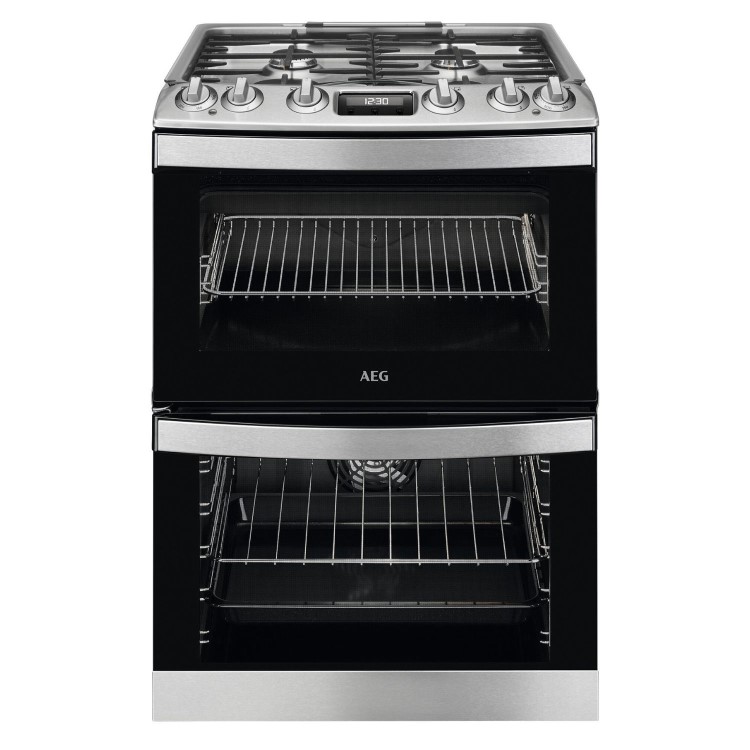 AEG 5000 Series 60cm Dual Fuel Cooker - Stainless Steel