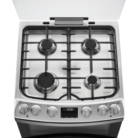 AEG 5000 Series 60cm Dual Fuel Cooker - Stainless Steel