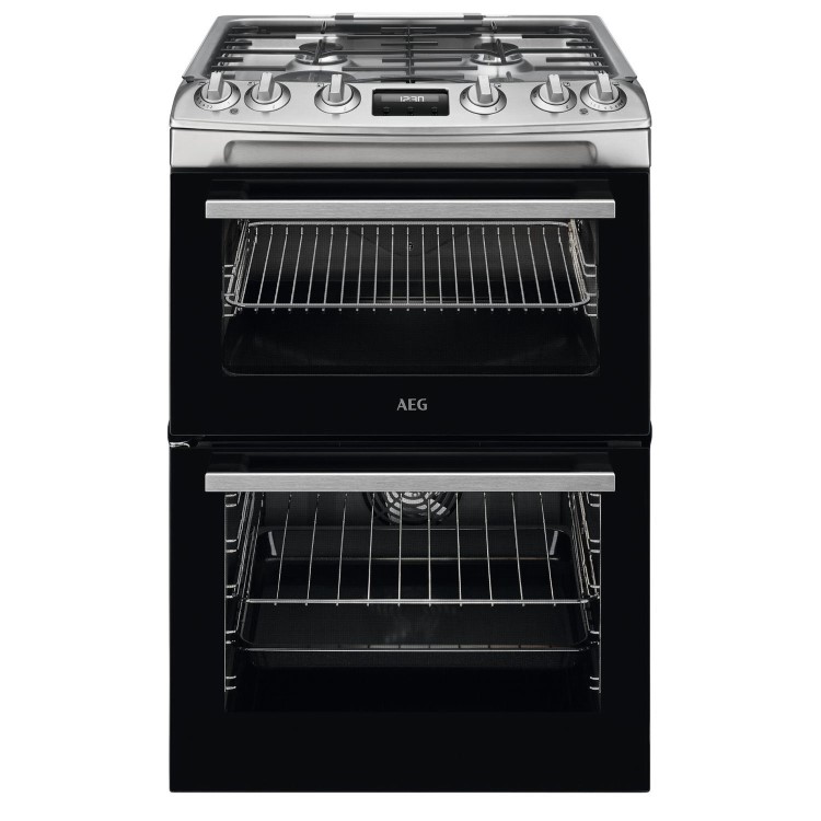 AEG 5000 Series 60cm Dual Fuel Cooker - Stainless Steel