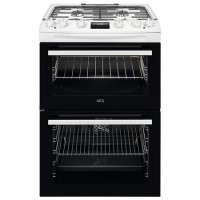 AEG 5000 Series 60cm Dual Fuel Cooker - White