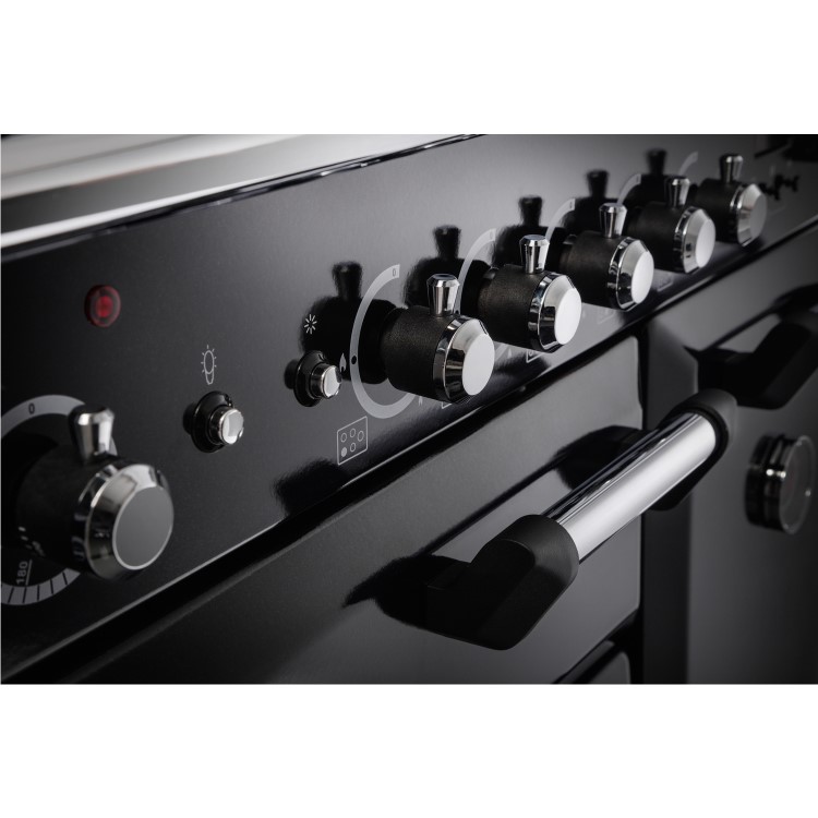 Rangemaster Classic 90cm Dual Fuel Range Cooker - Black