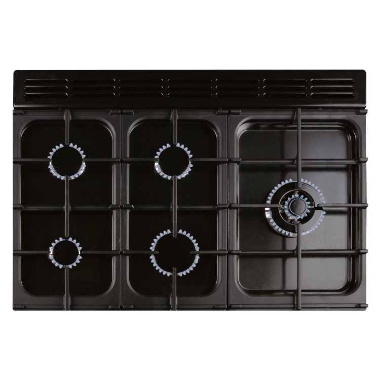 Rangemaster Classic 90cm Dual Fuel Range Cooker - Black