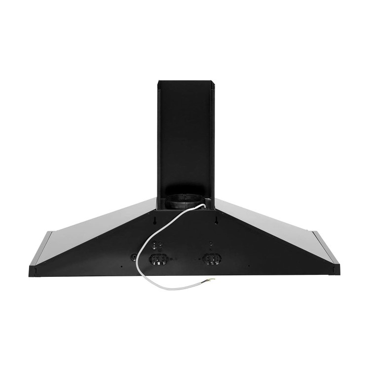 Rangemaster Classic 110cm Chimney Cooker Hood - Black & Chrome