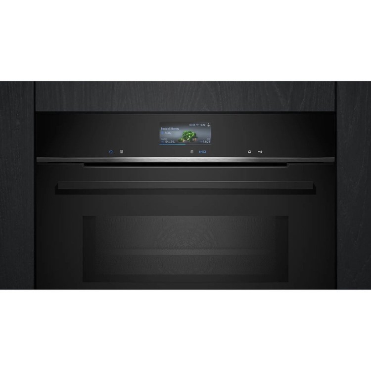 Siemens iQ700 Built-In Combination Microwave Oven - Black