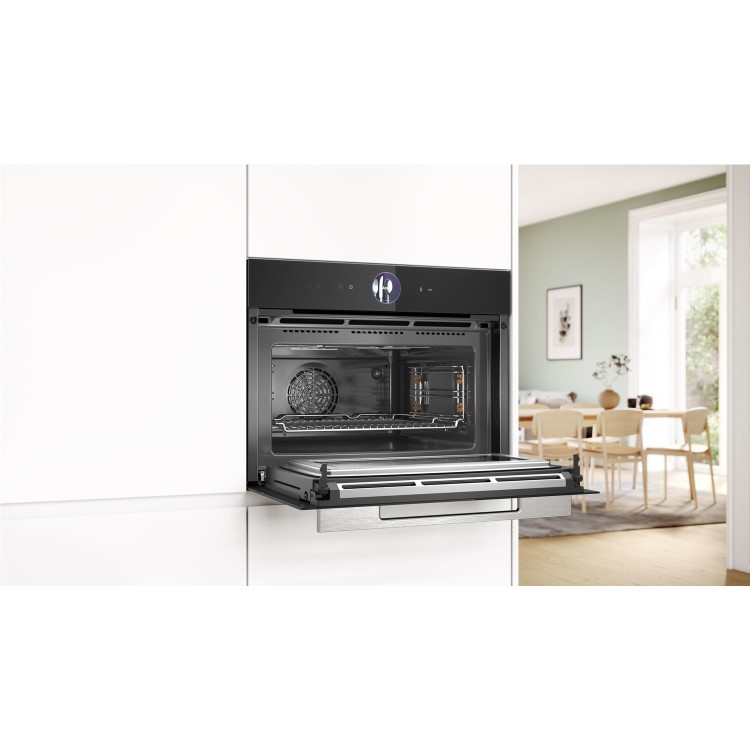 Bosch Series 8 Built-In Combination Microwave Oven - Black