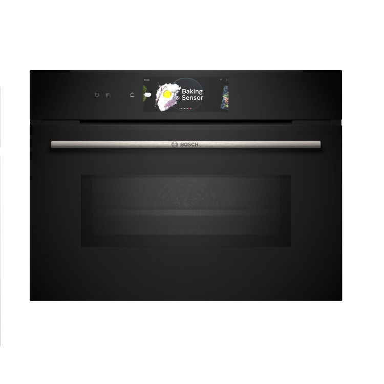 Refurbished Bosch Series 8 CMG778NB1 Built In 45L 900W Combination Microwave Oven Black