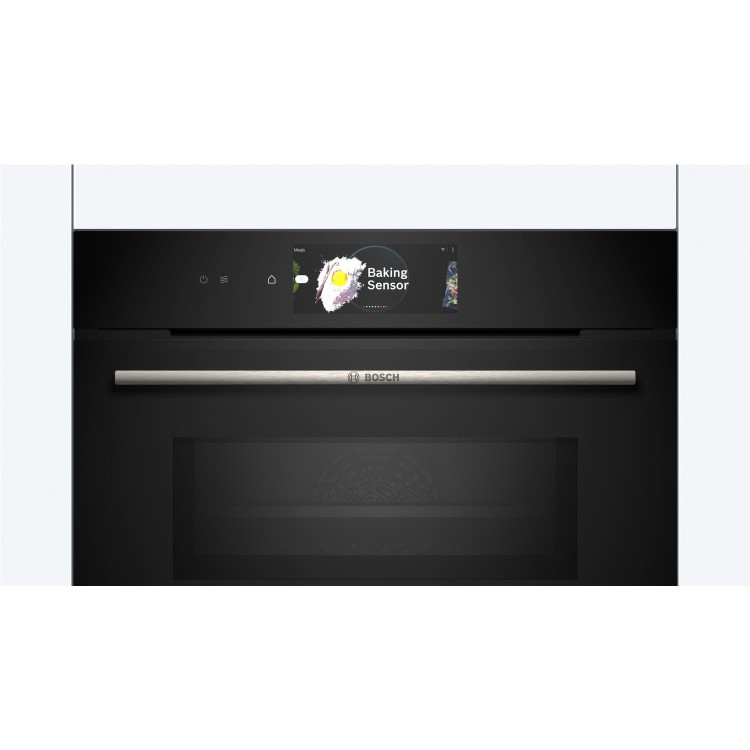 Refurbished Bosch Series 8 CMG778NB1 Built In 45L 900W Combination Microwave Oven Black