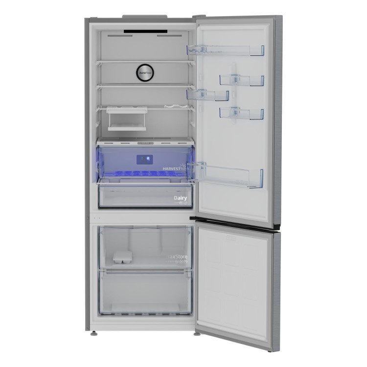 Beko 475 Litre 50/50 Freestanding Fridge Freezer - Stainless Steel