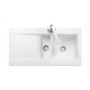 Rangemaster Nevada 1010x510 1.5 Bowl Reversible Ceramic Sink White