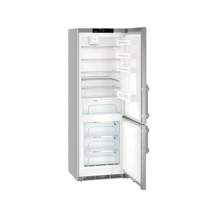 Liebherr CNef5715 Comfort 201x70cm Ultra Efficient NoFrost Freestanding Fridge Freezer - SmartSteel Doors