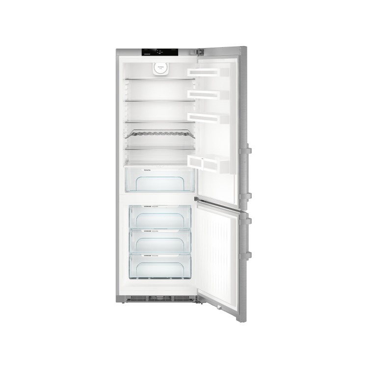 Liebherr CNef5715 Comfort 201x70cm Ultra Efficient NoFrost Freestanding Fridge Freezer - SmartSteel Doors