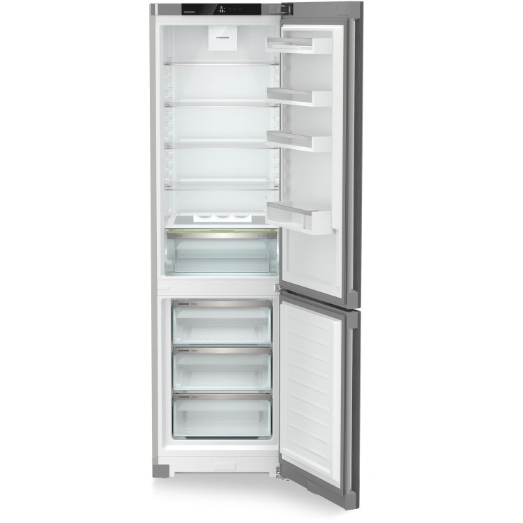 Refurbished Liebherr CNsfd5703 Freestanding 371 Litre 60/40 Frost Free Fridge Freezer With Easy Fresh Silver