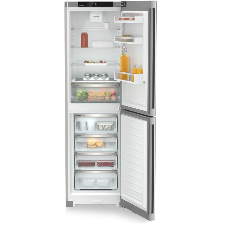 Liebherr 359 Litre 50/50 Freestanding Fridge Freezer With DuoCooling  - Silver