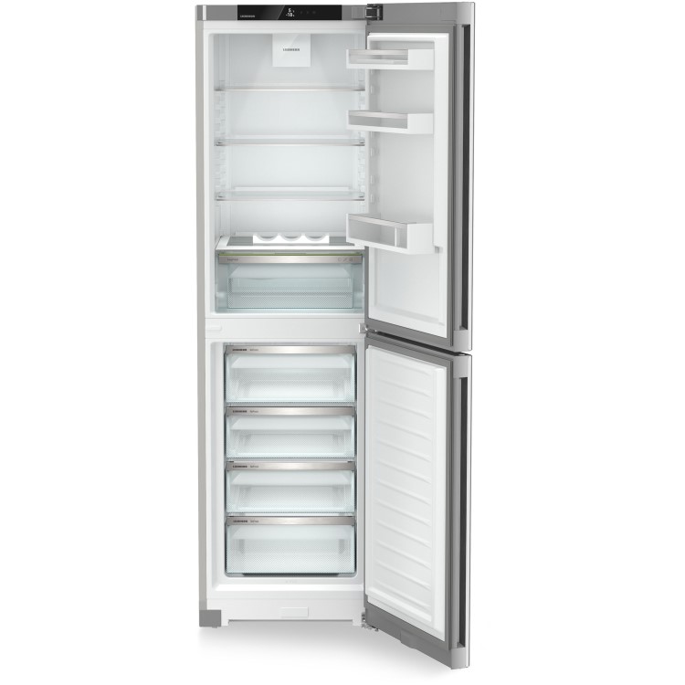 Liebherr 359 Litre 50/50 Freestanding Fridge Freezer With DuoCooling  - Silver