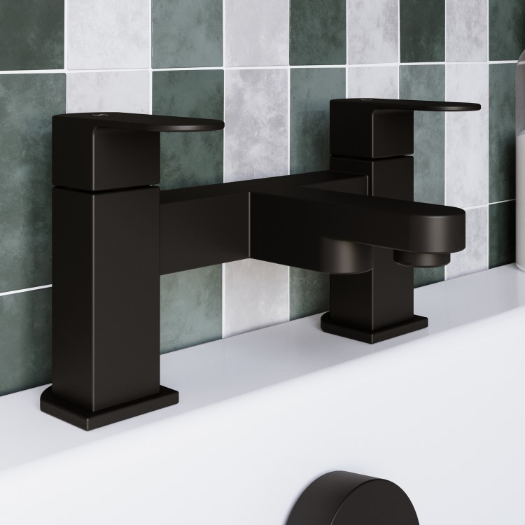 Black Bath Mixer Tap - Como