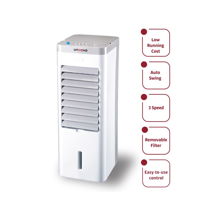 Refurbished Slimline 7L ECO Air Cooler with Built-In Air Purifier with 1 Free Ice Pack