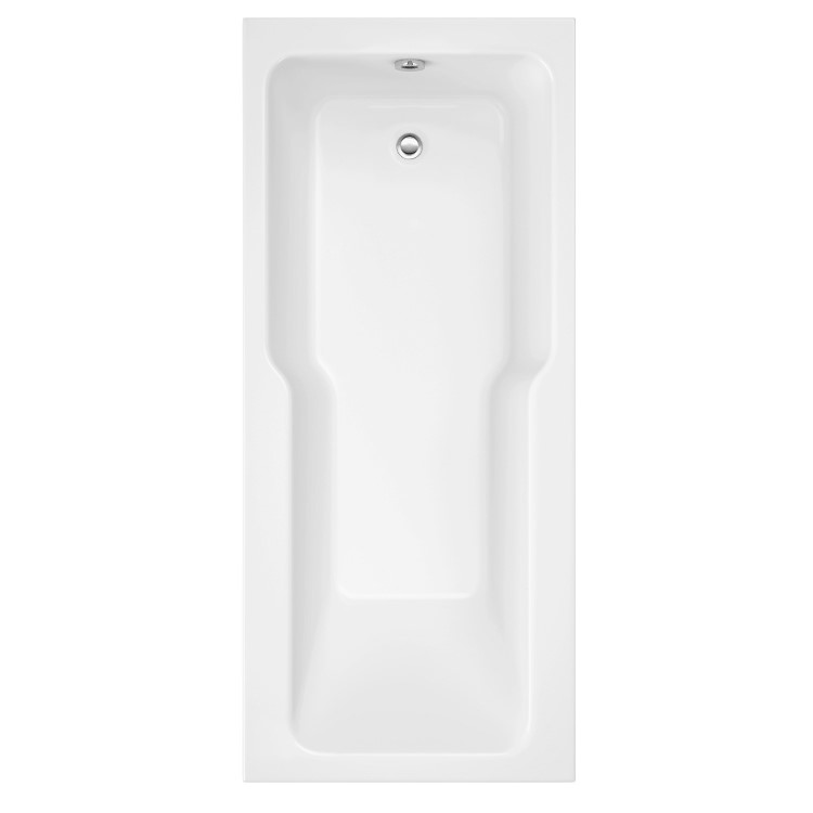 Single Ended Wide End Shower Bath 1700 x 750mm - Cotswold