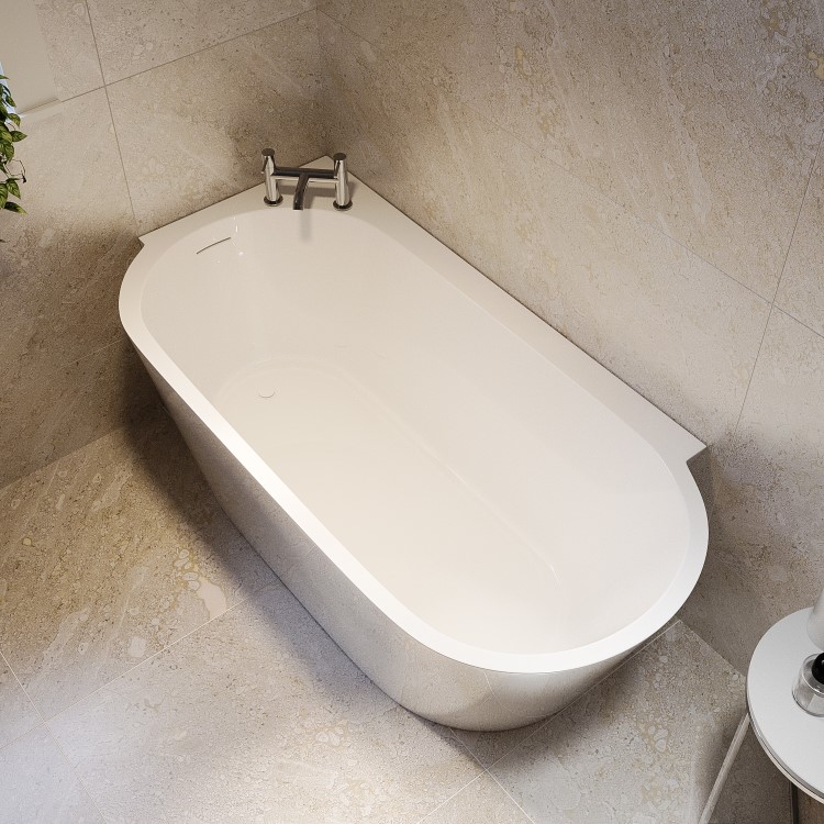 Freestanding Single Ended Left Hand Corner Bath 1600 x 780mm - Cove