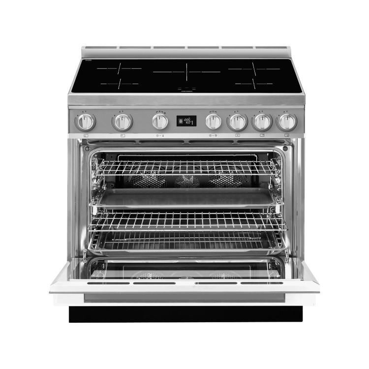 Refurbished Smeg Portofino CPF9IPX 90cm Pyrolytic Induction Range Cooker Stainless Steel