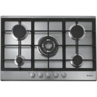 Candy CPG75SQGX Five Burner Gas Hob - Stainless Steel