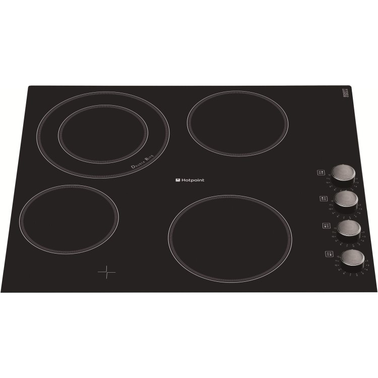 Hotpoint CRM641DC Frameless 60cm Ceramic Hob - Black