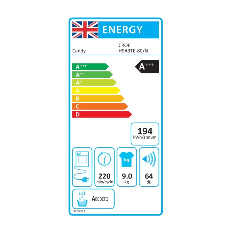 Candy Smart Pro 9kg Heat Pump Tumble Dryer - White