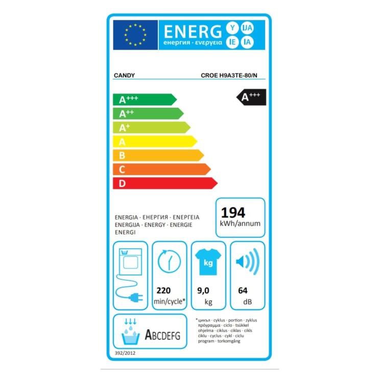 Candy Smart Pro 9kg Heat Pump Tumble Dryer - White