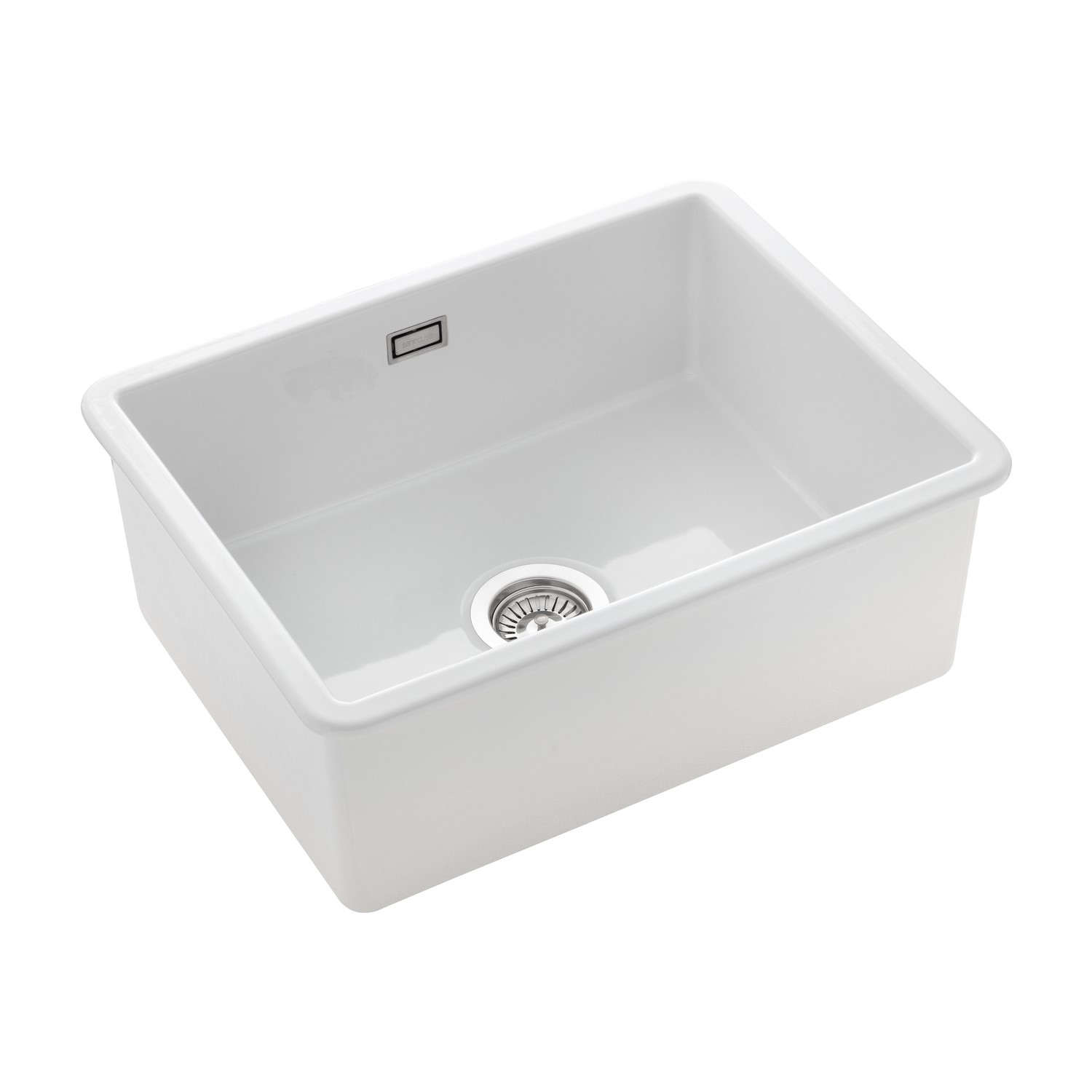 Photos - Kitchen Sink Rangemaster Rustique Single Bowl Undermount and Inset White Ceramic  