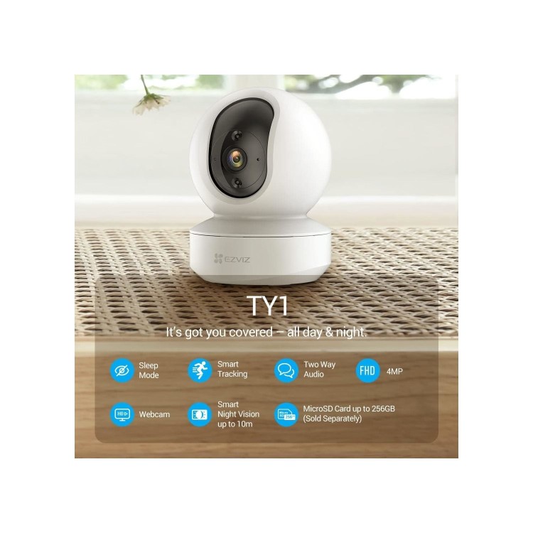 EZVIZ TY1 2K+ Full HD Smart Indoor Security PT Camera