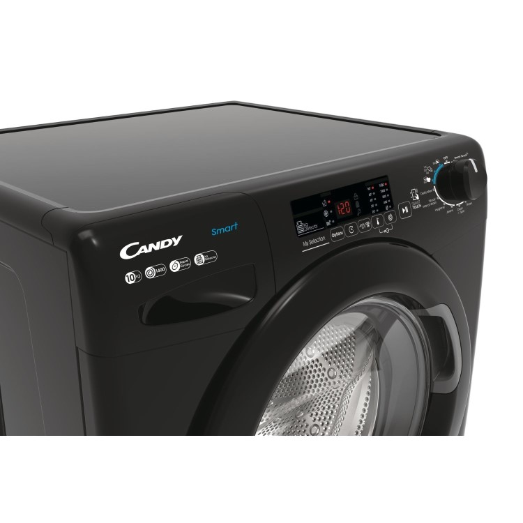 Refurbished Candy Smart CS14102DWBB4/80 Freestanding 10KG 1400 Spin Washing Machine Black