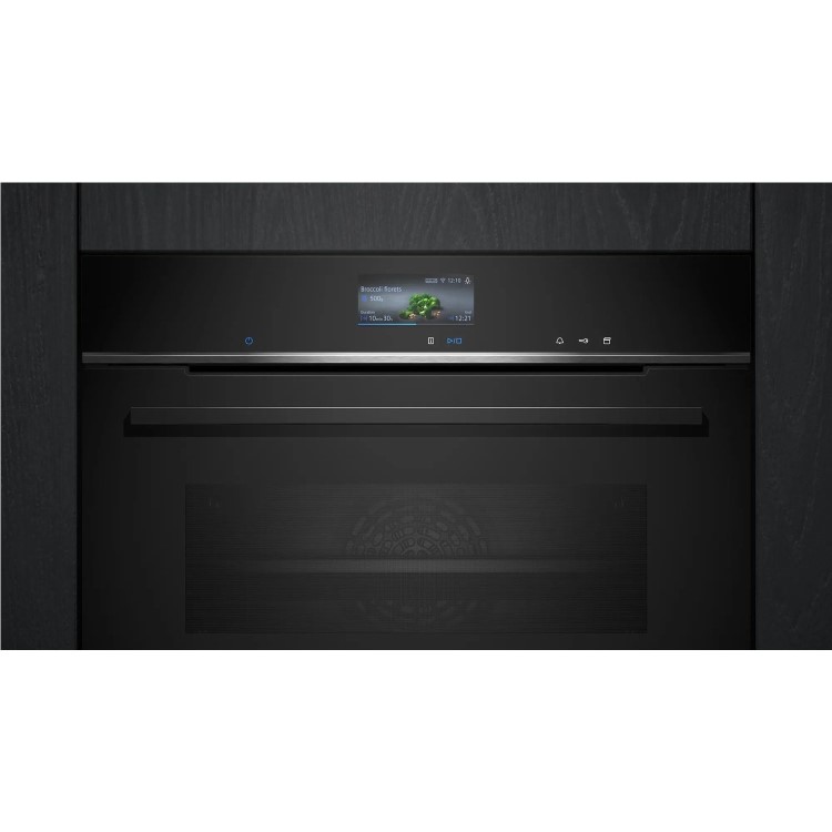 Siemens iQ700 Compact Oven with Steam Function - Black