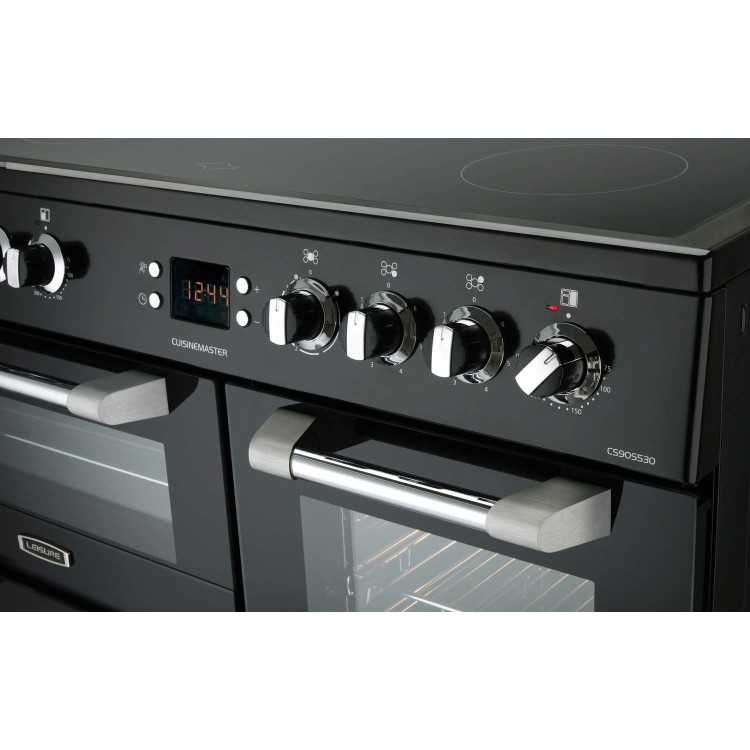 LEISURE CS90C530K Cuisinemaster Black 90cm Electric Range Cooker With Ceramic Hob