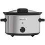 Crock Pot CSC044 3.5 Litre Slow Cooker With Hinged Lid - Stainless Steel