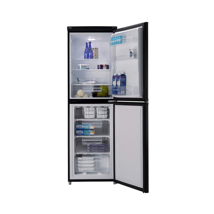 Candy CSC1745BE 174x54cm Freestanding Fridge Freezer Black