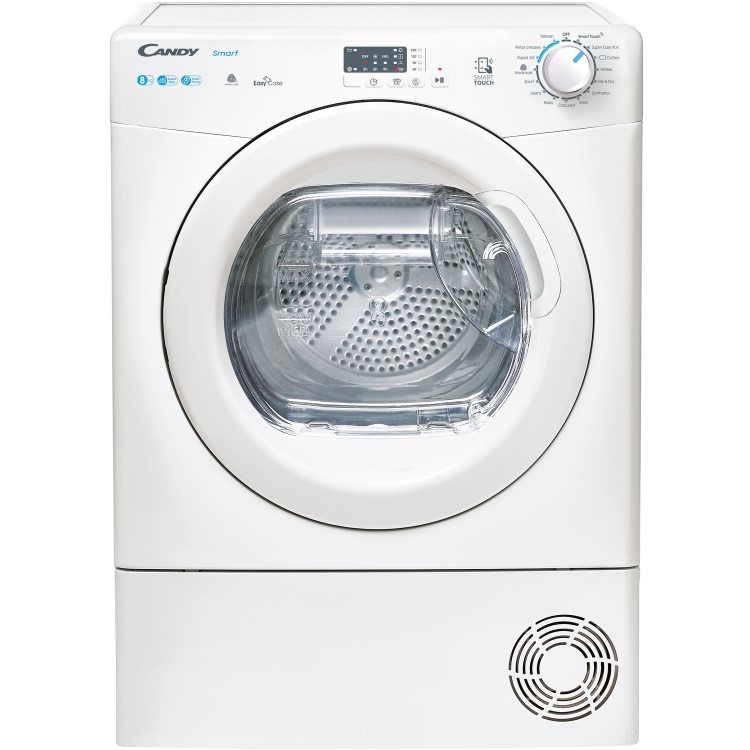 Refurbished Candy Smart CSEH8A2LE-80 Freestanding Heat Pump 8KG Tumble Dryer White