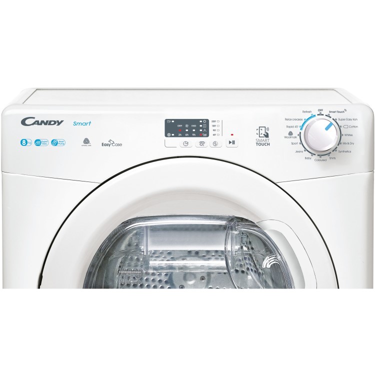 Refurbished Candy Smart CSEH8A2LE-80 Freestanding Heat Pump 8KG Tumble Dryer White