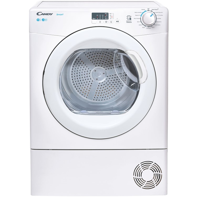 Refurbished Candy Smart CSEV9LG-80 Freestanding Vented Tumble 9KG Dryer White