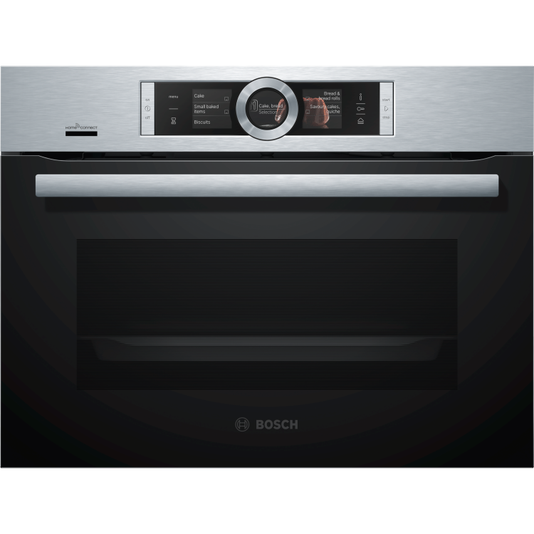 Refurbished Bosch Series 8 CSG656BS7B 60cm Single Built In Electric Oven Stainless Steel