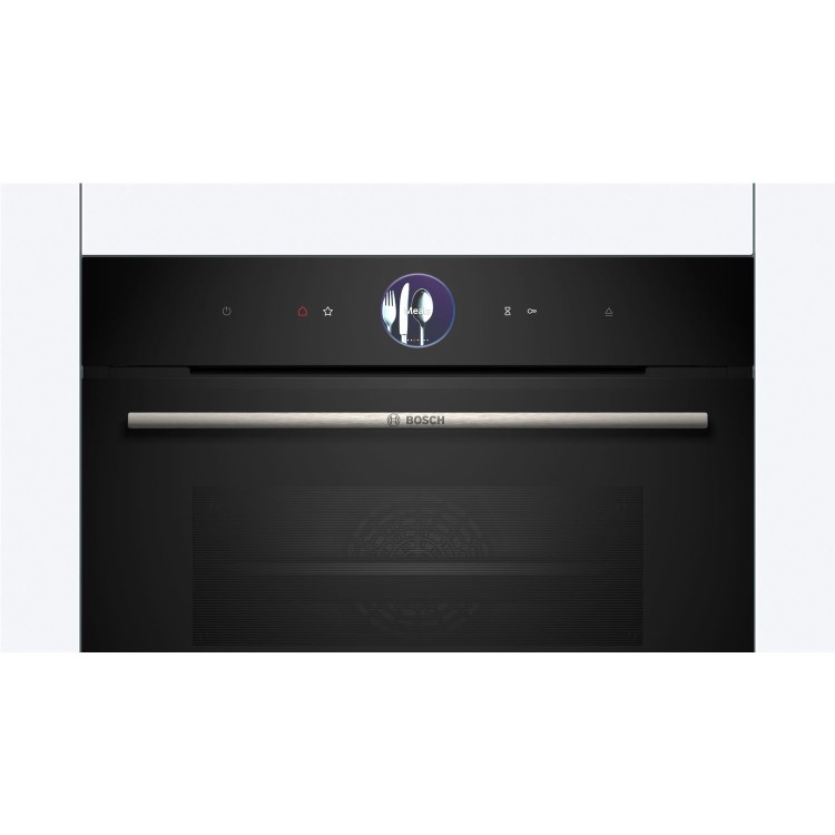 Bosch Series 8 Compact Height Built-In Steam Oven - Black