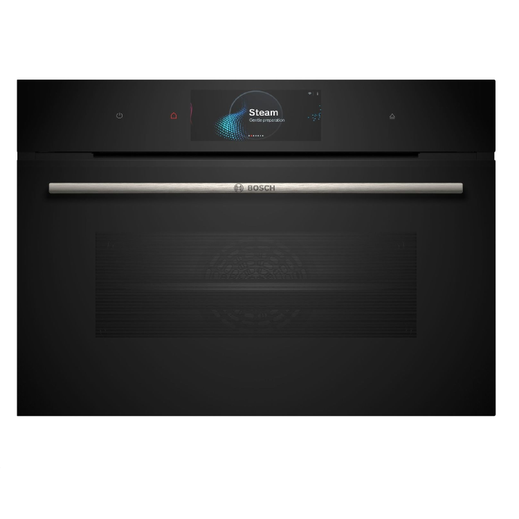 Bosch Series 8 Compact Height Built-In Steam Oven - Black