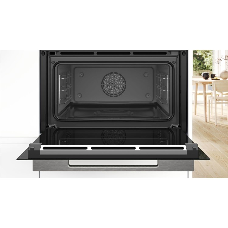 Bosch Series 8 Compact Height Built-In Steam Oven - Black