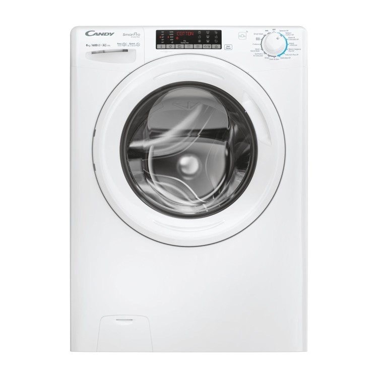 Refurbished Candy Smart Pro CSO686TWM6-80 Freestanding 8KG 1600 Spin Washing Machine White