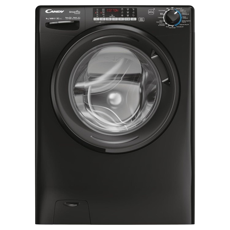 Candy Smart Pro 8kg 1600rpm Washing Machine - Black